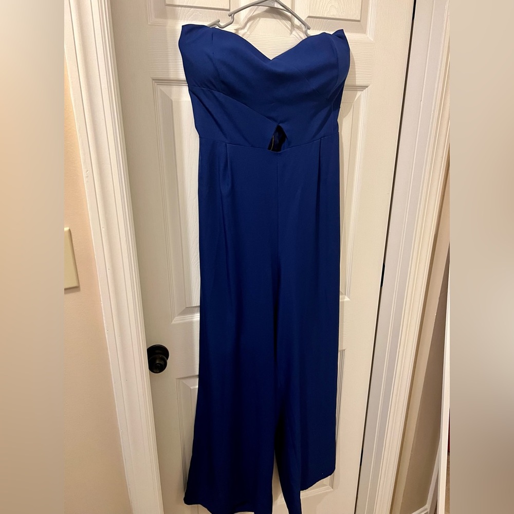 Charlotte Ruse Blue Strapless Romper